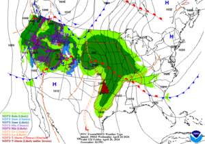 Day 3 (Friday): Forecast Surface Map