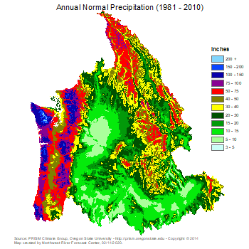Annaul Mean Precipitation Map