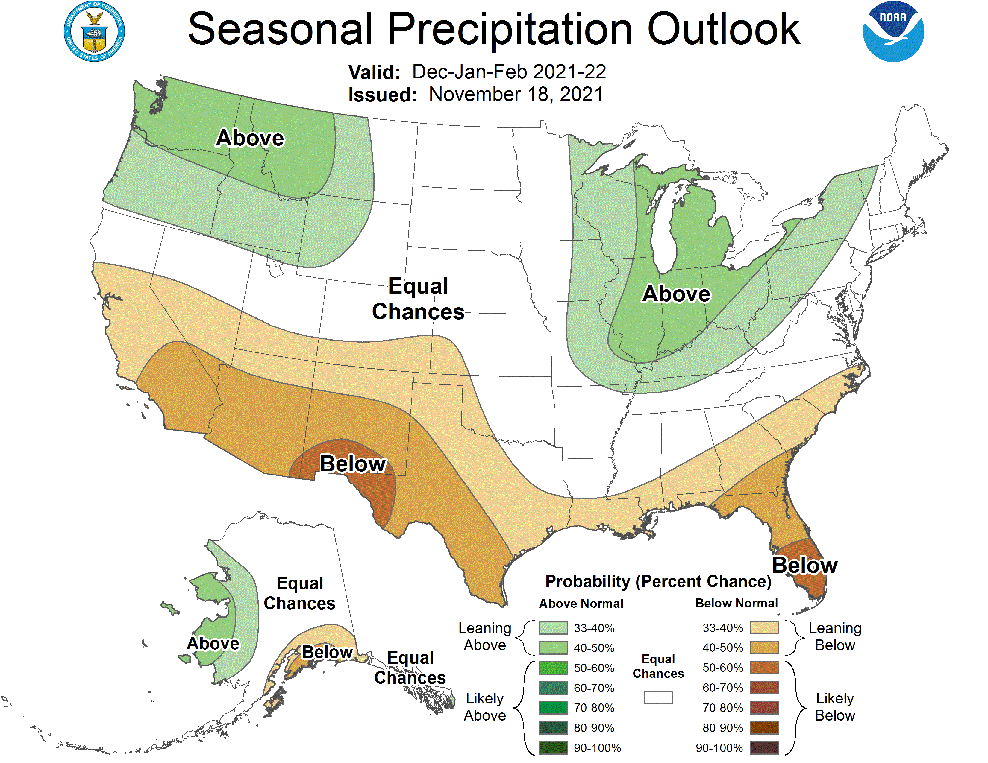 Three Month Outlook  Precipitation Probability