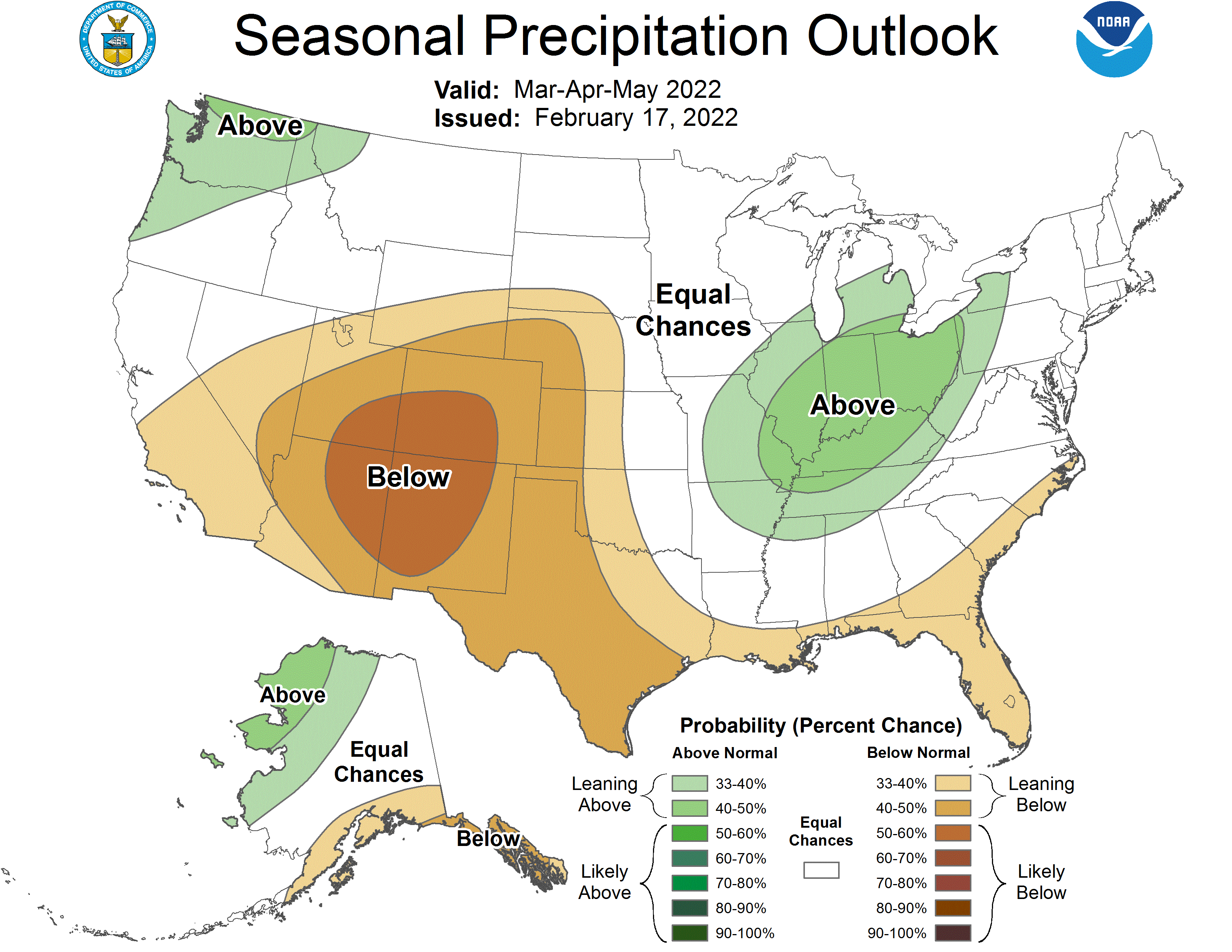 Three Month Outlook Precipitation Probability 