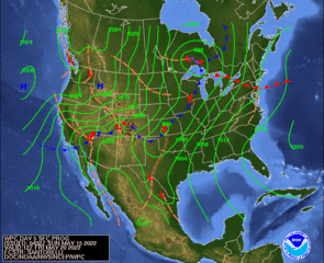 Day 5 (Thursday): Forecast Surface Map