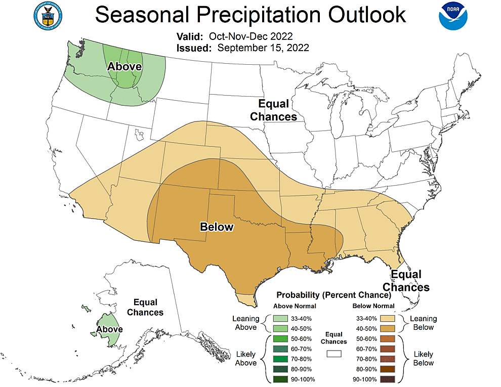 Three Month Outlook  Precipitation Probability