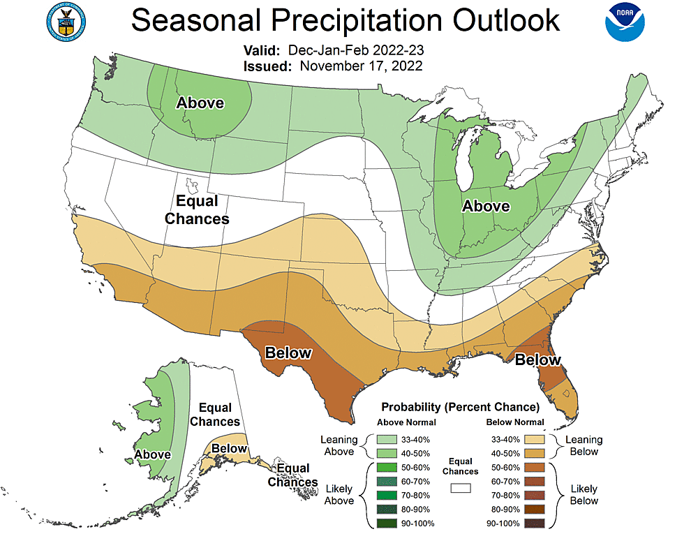 Three Month Outlook  Precipitation Probability