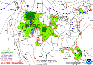Day 2 (Friday): Forecast Surface Map