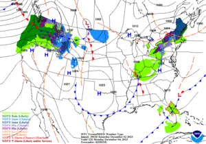 Day 3 (Monday): Forecast Surface Map