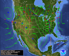 Day 5 (Saturday): Forecast Surface Map