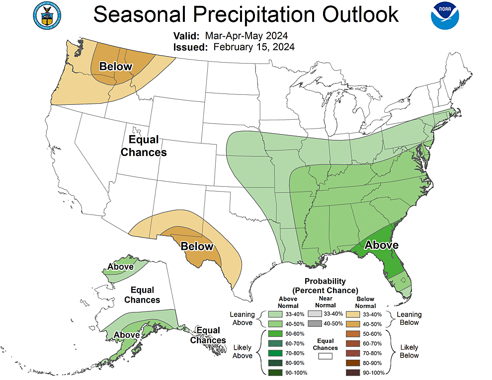 Three Month Outlook  Precipitation Probability