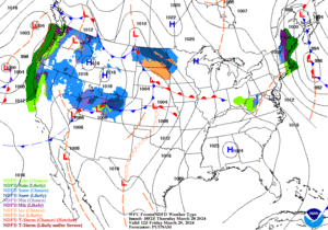 Day 2 (Friday): Forecast Surface Map