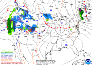Day 1 (Friday): Forecast Surface Map