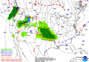 Day 2 (Thursday): Forecast Surface Map