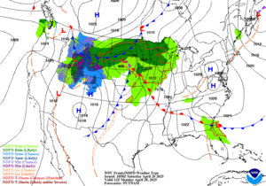 Day 3 (Monday): Forecast Surface Map