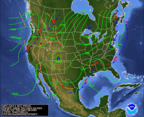 Day 5 (Wednesday): Forecast Surface Map