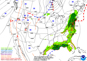 Day 2 (Friday): Forecast Surface Map