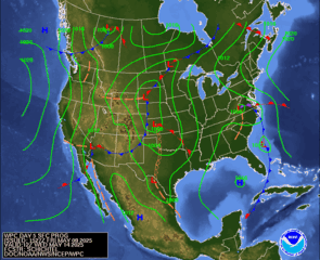 Day 5 (Tuesday): Forecast Surface Map