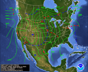 Day 4 (Wednesday): Forecast Surface Map