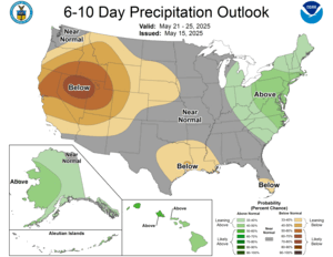 NOAA CPC 6 to 10 Day Precipitation Probability Outlook