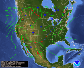 Day 5 (Wednesday): Forecast Surface Map