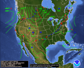 Day 4 (Friday): Forecast Surface Map