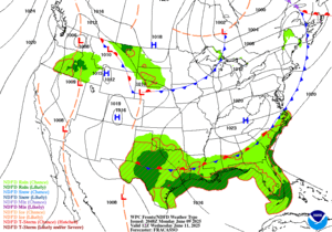 Day 3 (Wednesday): Forecast Surface Map