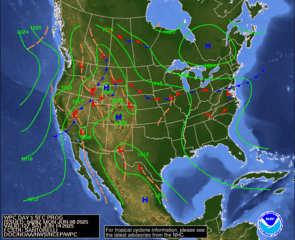 Day 5 (Friday): Forecast Surface Map