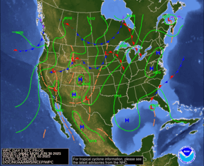 Day 5 (Friday): Forecast Surface Map
