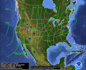 Day 4 (Friday): Forecast Surface Map