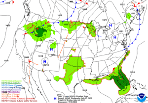 Day 3 (Friday): Forecast Surface Map