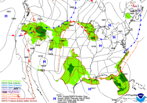 Day 2 (Friday): Forecast Surface Map
