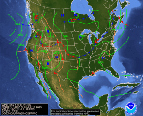 Day 5 (Thursday): Forecast Surface Map
