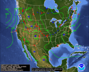 Day 4 (Thursday): Forecast Surface Map