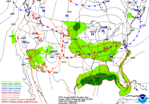 Day 3 (Friday): Forecast Surface Map