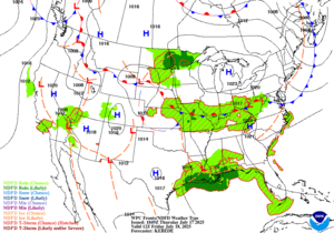 Day 2 (Friday): Forecast Surface Map