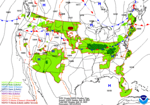 Day 2 (Monday): Forecast Surface Map