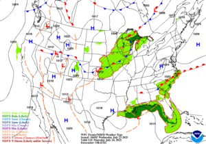 Day 2 (Thursday): Forecast Surface Map