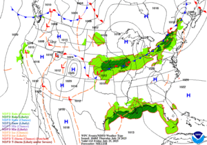 Day 2 (Friday): Forecast Surface Map