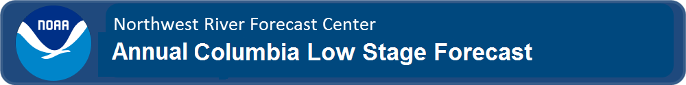 Header for Lower Columbia Annual Low Stage Forecast Page