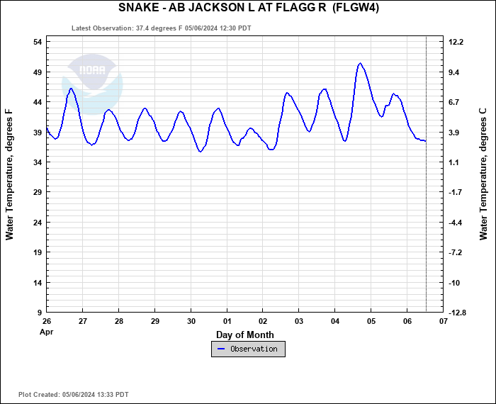 Hydrograph plot for FLGW4
