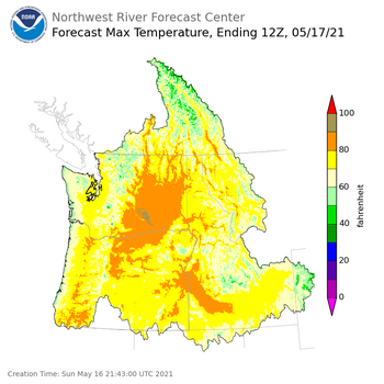 Day 1 Max Temperature Forecast Day 1 Max Temperature Forecast