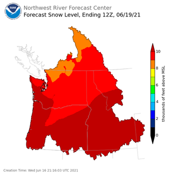 Day 3 Snow Level Forecast Day 3 Snow Level Forecast