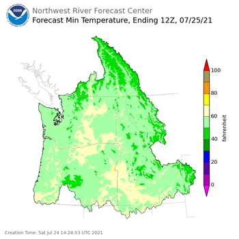 24 Hour Min Temp Forecast 24 Hour Min Temp Forecast