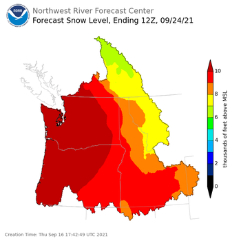 Day 8 Snow Level Forecast Day 8 Snow Level Forecast