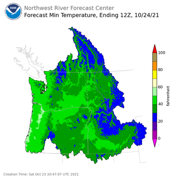 Day 1 Min Temperature Forecast Day 1 Min Temperature Forecast