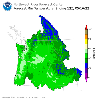 24 Hour Min Temp Forecast 24 Hour Min Temp Forecast