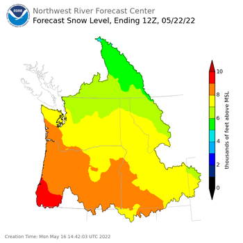 Day 6 Snow Level Forecast (5am) Day 6 Snow Level Forecast (5am)