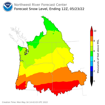 Day 7 Snow Level Forecast (5am) Day 7 Snow Level Forecast (5am)