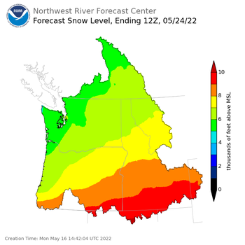 Day 8 Snow Level Forecast (5am) Day 8 Snow Level Forecast (5am)