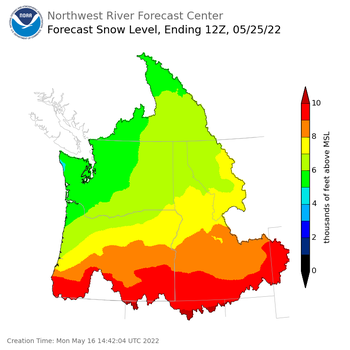 Day 9 Snow Level Forecast (5am) Day 9 Snow Level Forecast (5am)