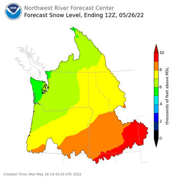 Day 10 Snow Level Forecast (5am) Day 10 Snow Level Forecast (5am)