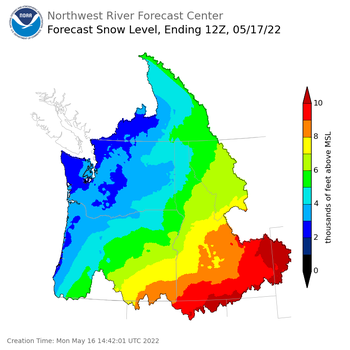 DAY 1 Snow Level Forecast (5am) DAY 1 Snow Level Forecast (5am)