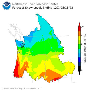 Day2 Snow Level Forecast (5am) Day2 Snow Level Forecast (5am)
